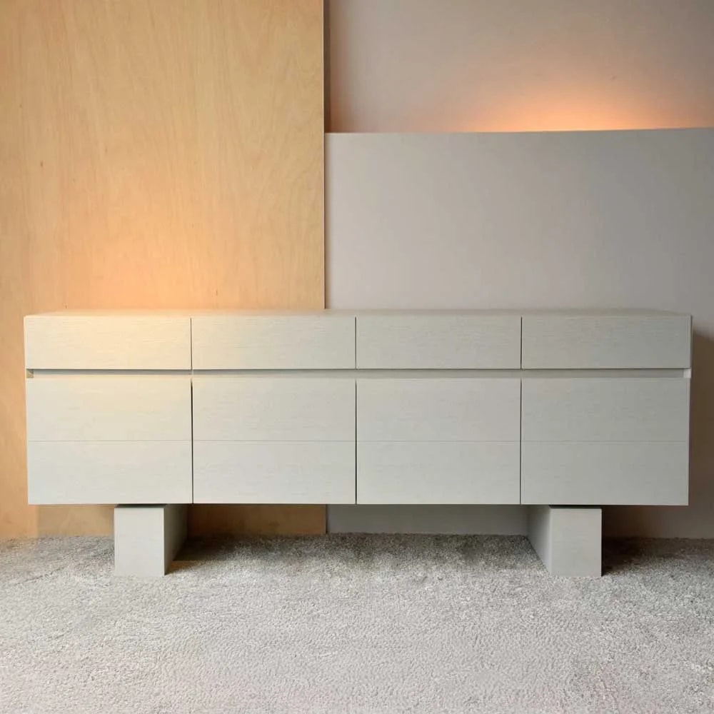 Sideboard in Warm Matt White Oak Finish
