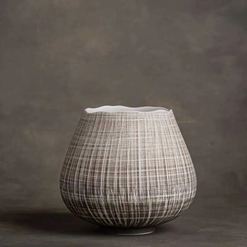 Maceta COCOON line L taupe