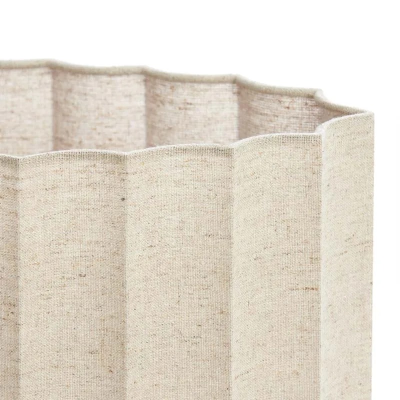 Pantalla ovalada recta fina 58-24-27 cm DISLI Natural: elegancia atemporal