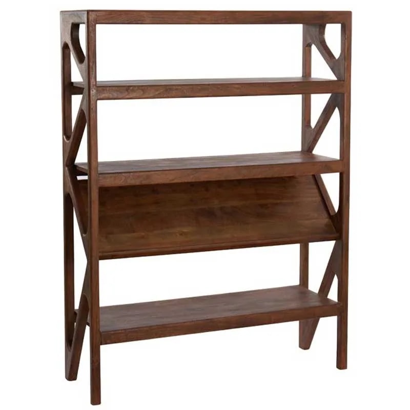 Armario abierto 120x40x160 cm YUKI madera de acacia