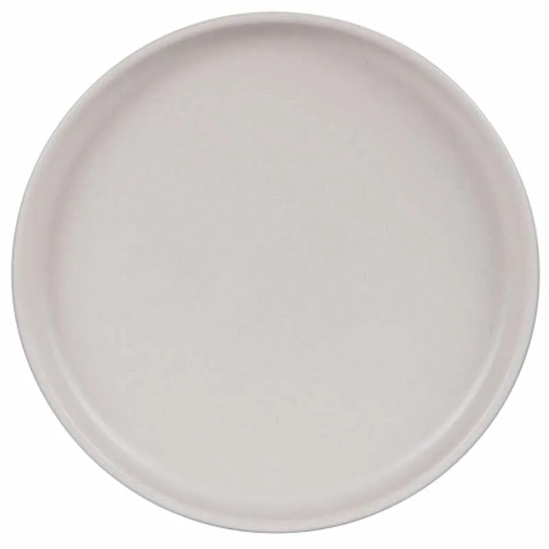 Plato Plano Crema 28 cm Uno (set de 6)