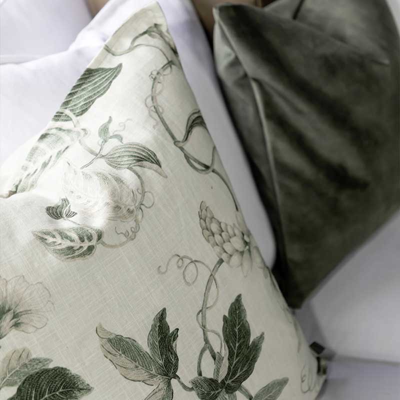 Cushion cover Mabelle Offwhite/Green