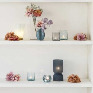 Tealight IDUNA glass light blue