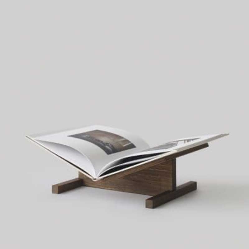 Bookstand "Page" – Smoked oak