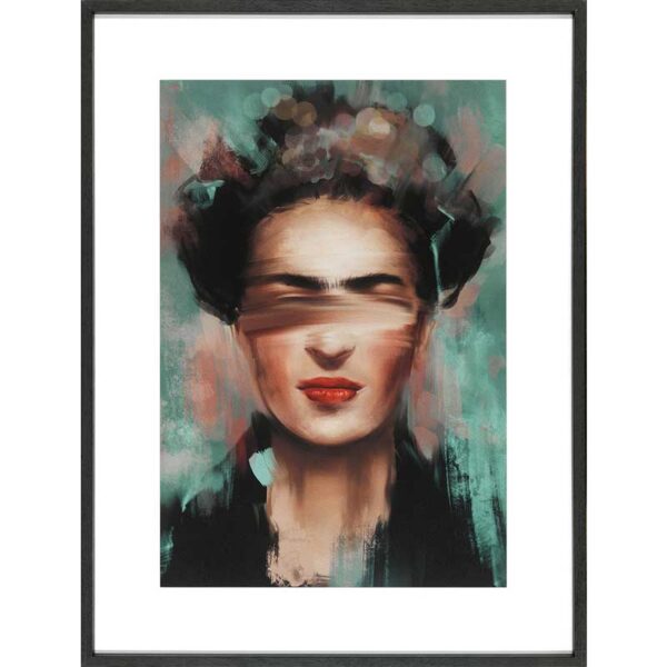 Photoprint Kahlo green