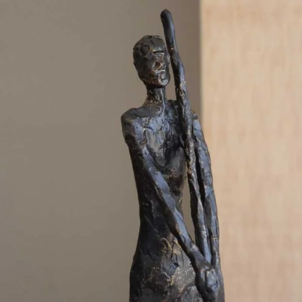 Sculpture man in metal no.2