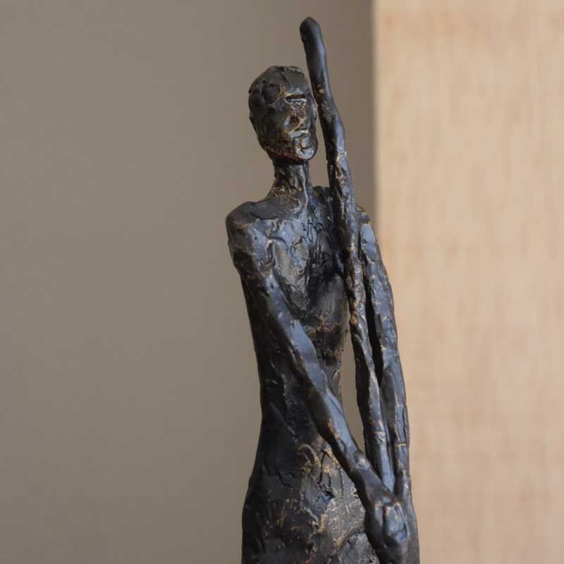 Sculpture man in metal no.2