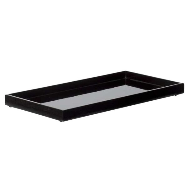 Lacquer Tray 32x16 cm black