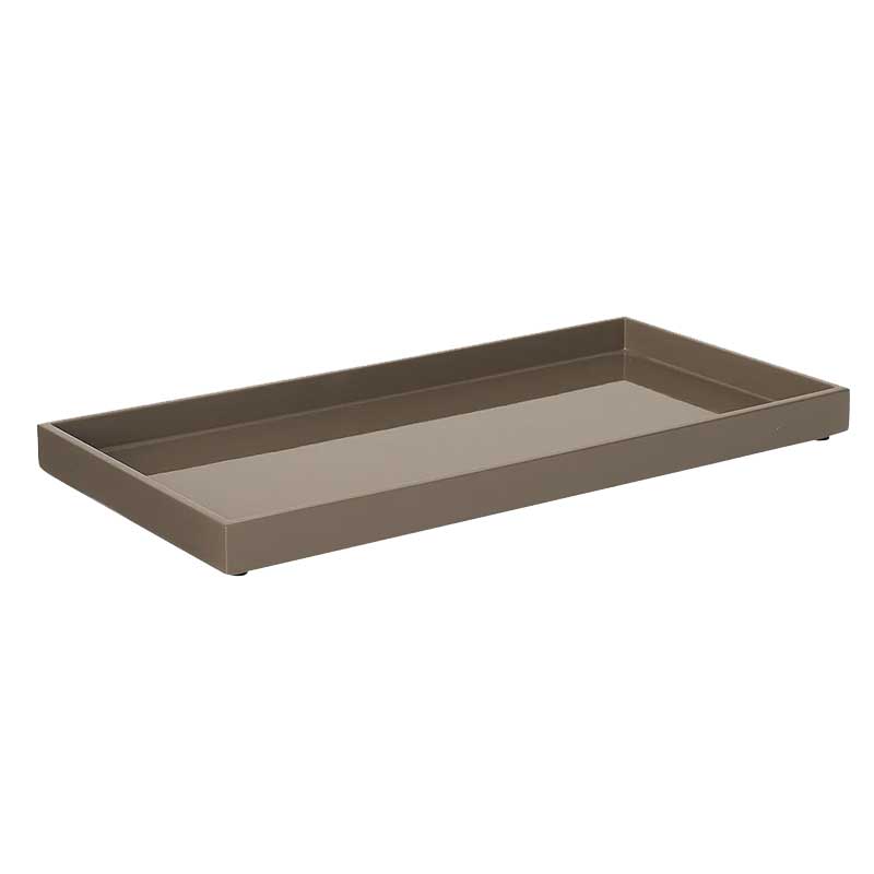 Lacquer Tray 32x16 cm mocca