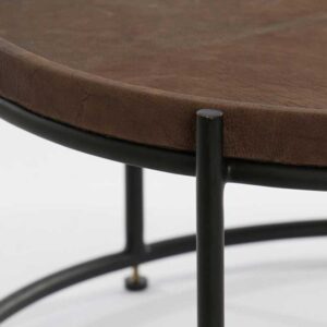 Coffee table JAIRO dark brown+black