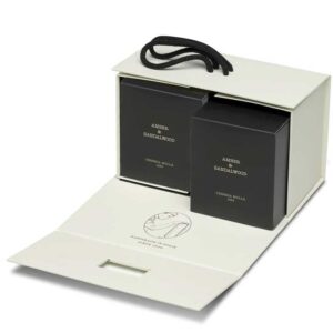 Set of 2 Candles Santal & Tonka - Luxury Folding Gift Box
