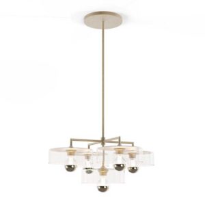 Ceiling Lamp Glow Pendant 5 Set Old Brass