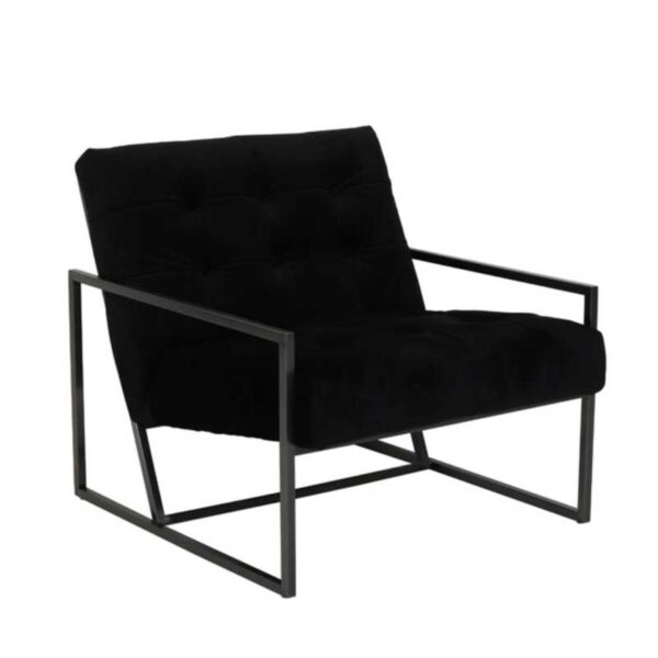 Chair 81x71x70 cm GENEVE velvet black