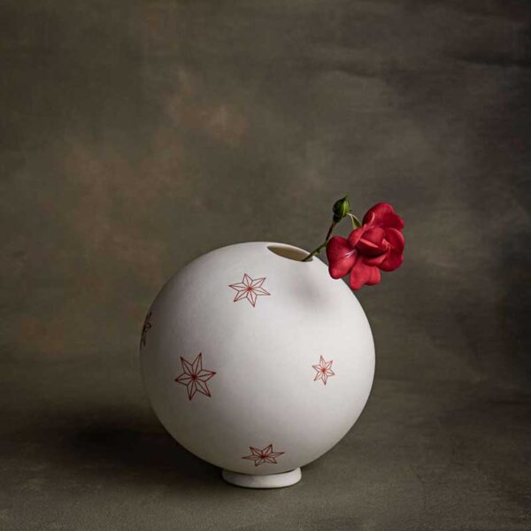Firmament Spherical Vase with Stars