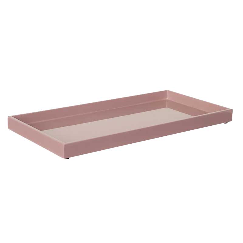 Lacquer Tray 32x16 cm old rose