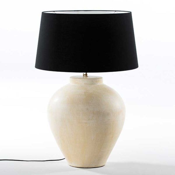 Table Lamp without lampshade Terra-cotta Cream