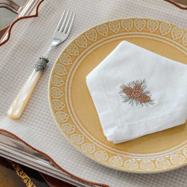 Pine cone napkin