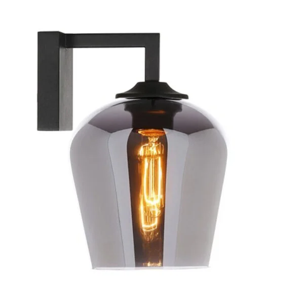 Lamp Wall S Bell S - Metallic Smoke/Black