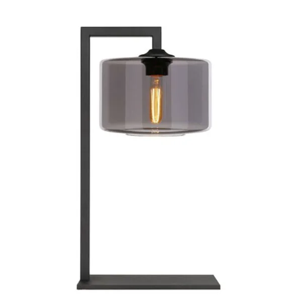 Table lamp Drum S Grey/Black
