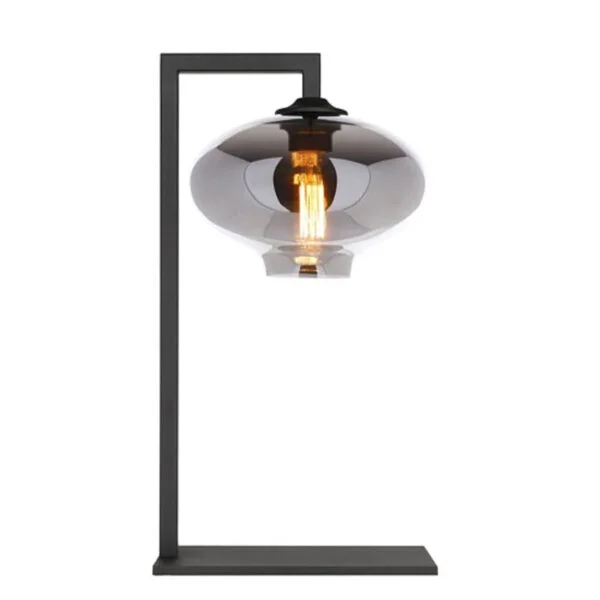 Table lamp Lantern - Metallic smoke/Black