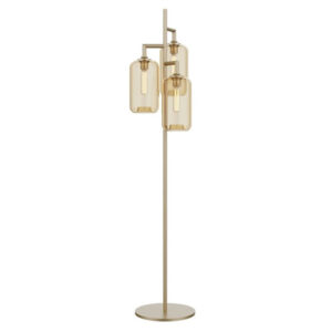 Lamp Stand Down 3 Tube - Champagne
