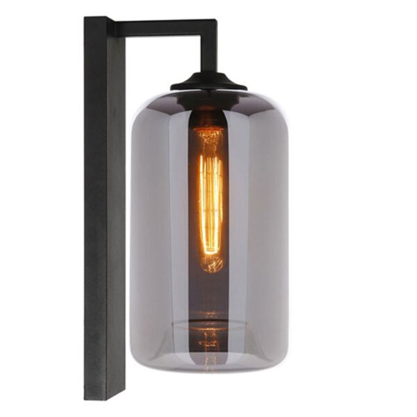 Lamp Wall L Tube - Metallic Smoke/Black