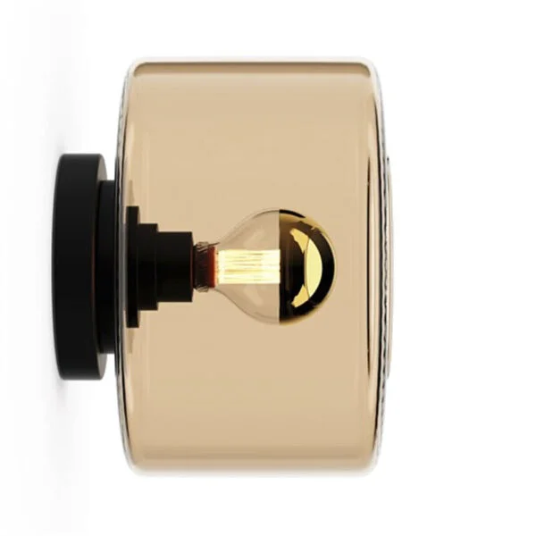 Lamp Wall Drum S - Champagne/Black