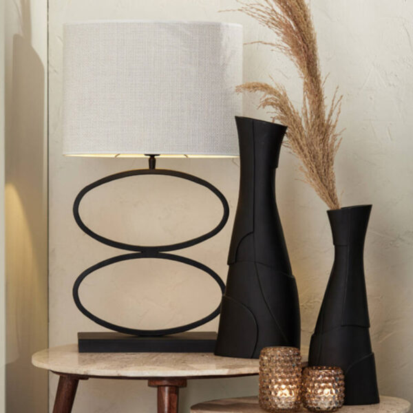 Lamp base 33x17x42 cm STELIUS matt black