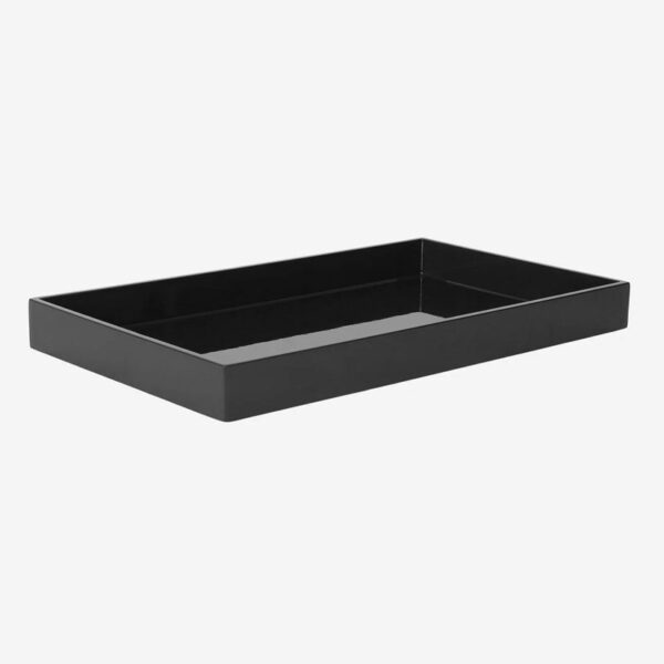 Lacquer Tray 50x25 cm Black