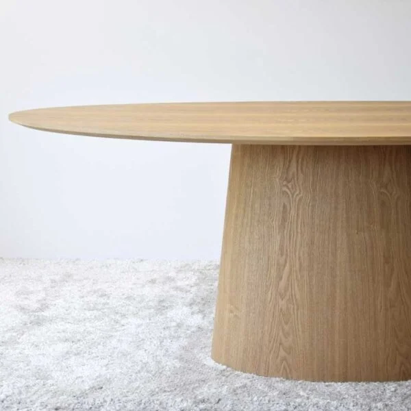 Oval Dining Table - Natural Ash Veneer