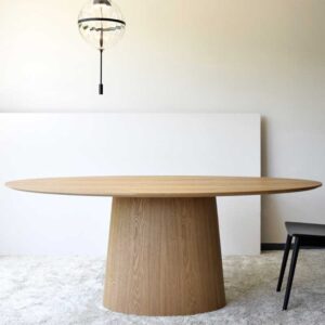 Oval Dining Table - Natural Ash Veneer