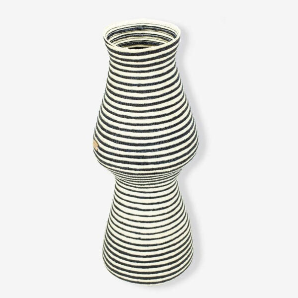 Striped coconut vase #27