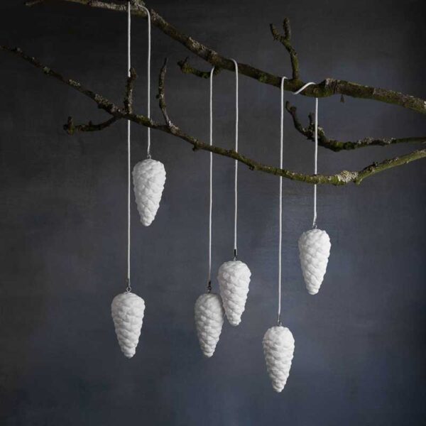 Handmade Bone China Pine Cone Ornaments – PINUS nigra S