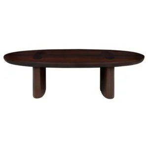 Durban Coffee Table: Handcrafted Elegance with Smoked Eucalyptus Veneer