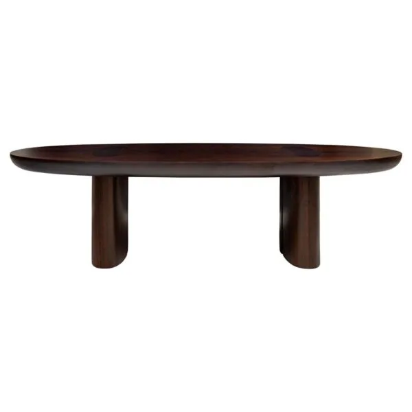 Durban Coffee Table: Handcrafted Elegance with Smoked Eucalyptus Veneer