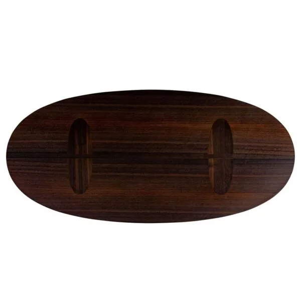 Durban Coffee Table: Handcrafted Elegance with Smoked Eucalyptus Veneer