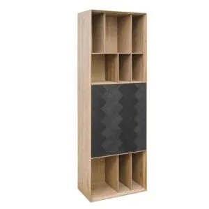 Bibli Hanging Bookcase 60: Sleek Design with Oak Veneer Finish