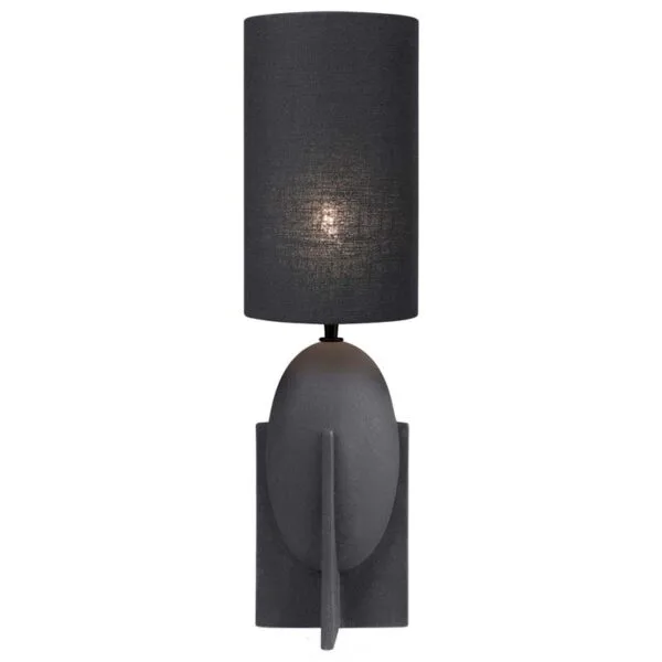 OVO 2 Lamp+Shade 34: Handcrafted Elegance in Black Diamond Finish