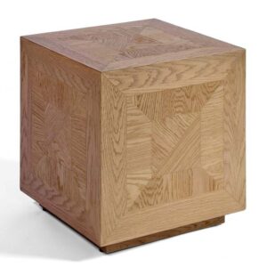 Natural Wood Side Table: Timeless Design in Oak Finish