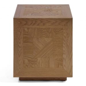 Natural Wood Side Table: Timeless Design in Oak Finish