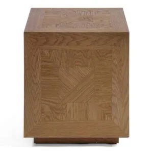 Natural Wood Side Table: Timeless Design in Oak Finish