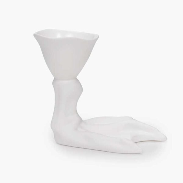 Egg cup peking duck foot white perfect imperfection