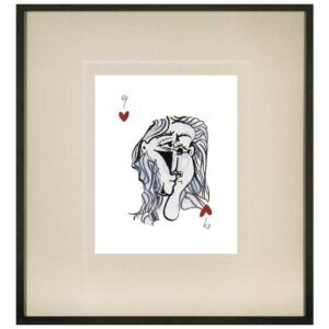 Photoprint Picasso's Women Playing Card - 9 of Hearts