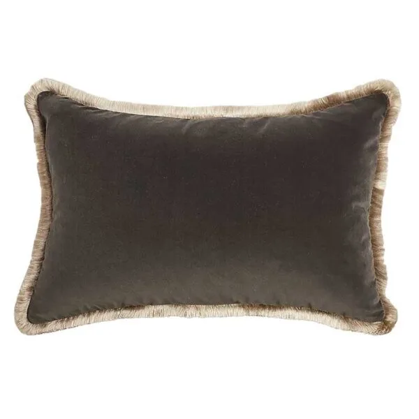 Cushion TRISTAN ACERO 60x40 – High-Quality Cotton Velvet