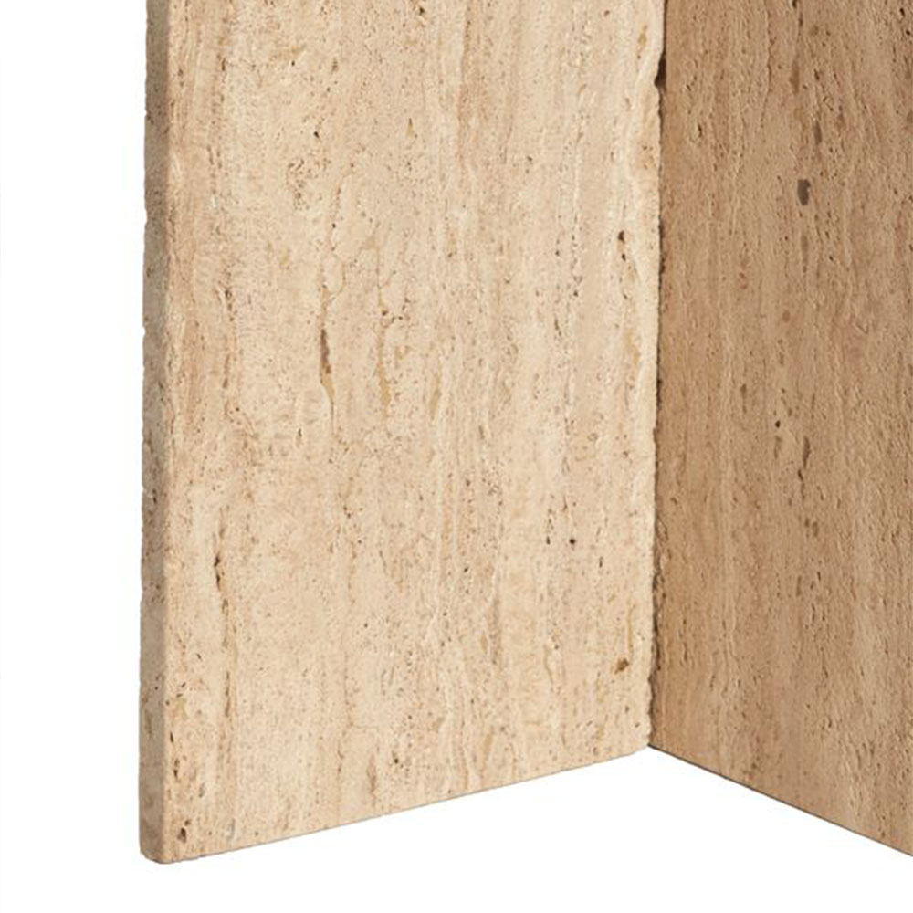 OTINIA Side Table – Ø41 x 56 cm – Travertine Sand