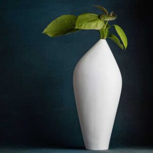 LINDA WHITE Vase – 40 cm