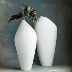 LINDA WHITE Vase – 40 cm