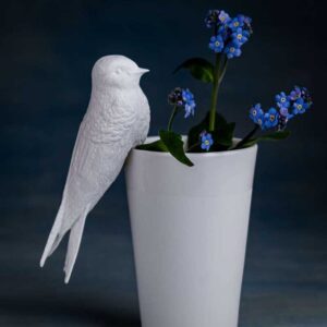 SCHWALBE Decorative Bird Object – Bone China Porcelain